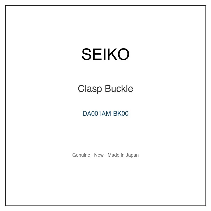 SEIKO DA001AM-BK00 Clasp Buckle for SAGG003 SAGG003J SAGG005 SAGG005J SAGG007 and More Models