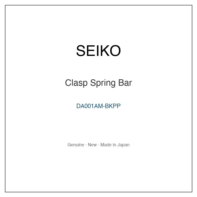 SEIKO DA001AM-BKPP Clasp Spring Bar for SAGG003 SAGG003J SAGG005 SAGG005J SAGG007 and More Models