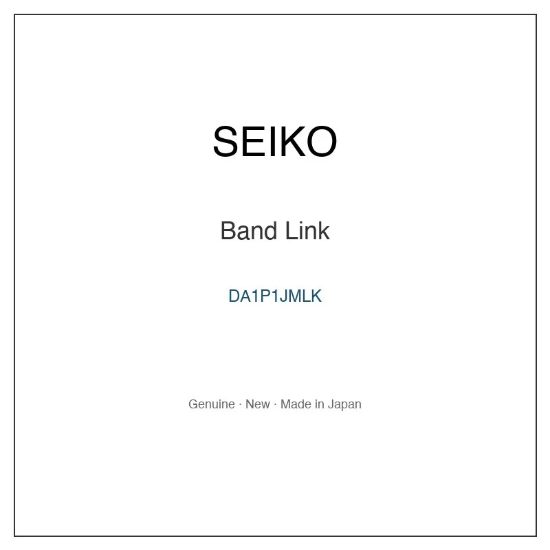 SEIKO DA1P1JMLK Band Link for SCXA013 SCXA015 SCXA019 SCXA021 SCXA023 and More Models