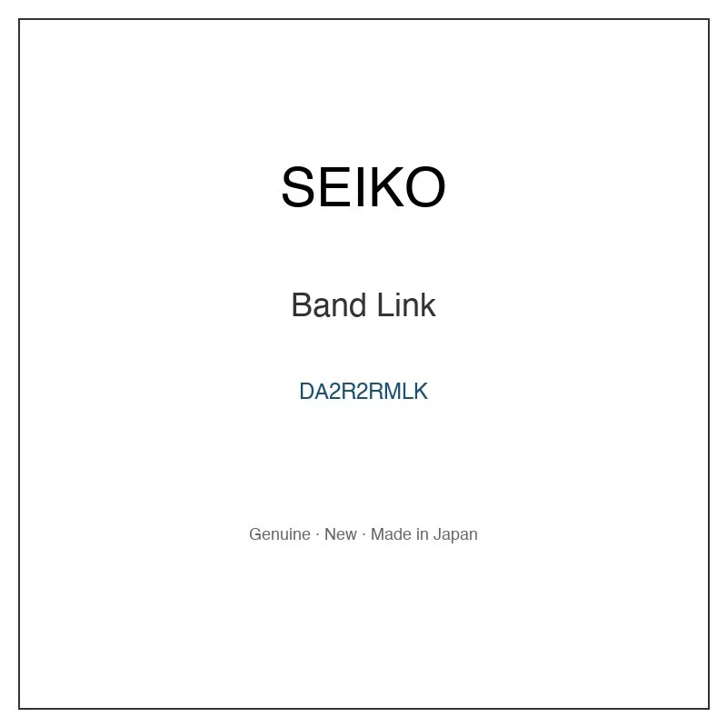 SEIKO DA2R2RMLK Band Link for SSVR00C SSVR014 SSVR014J SSVR020 SSVR020J and More Models