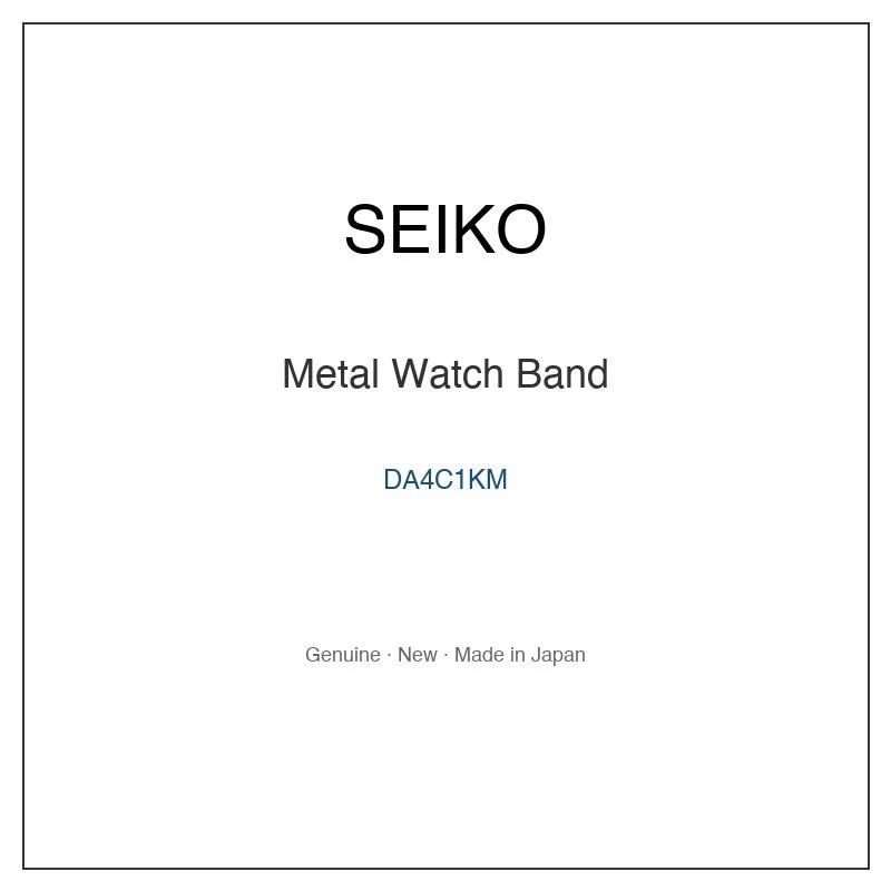 SEIKO DA4C1KM Metal Watch Band for SDGA002 SDGA002J and More Models