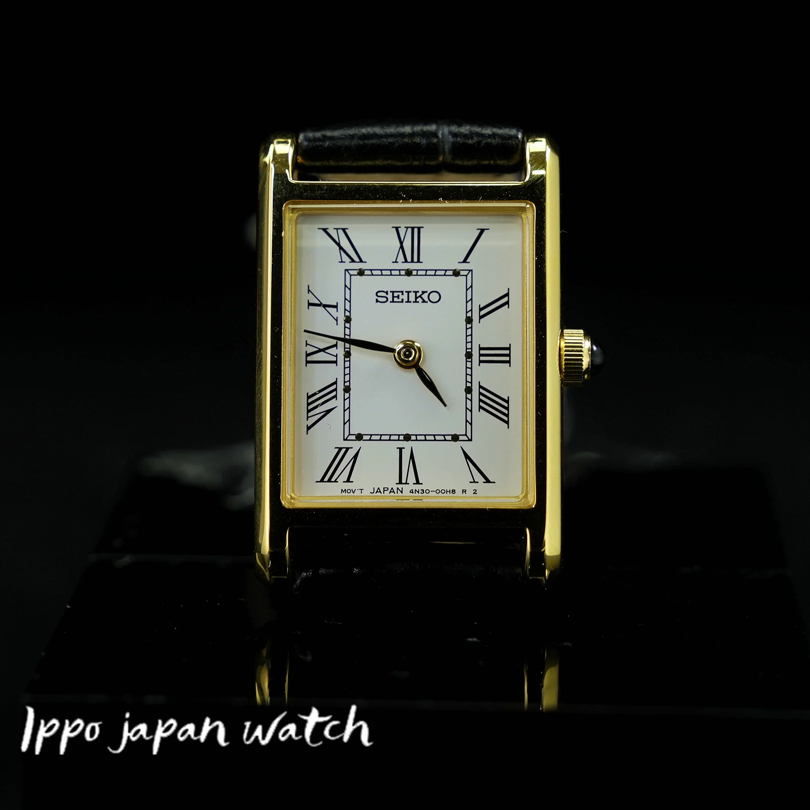IPPO JAPAN WATCH SWR054 SEIKO Women's Watch with Black Leather Band