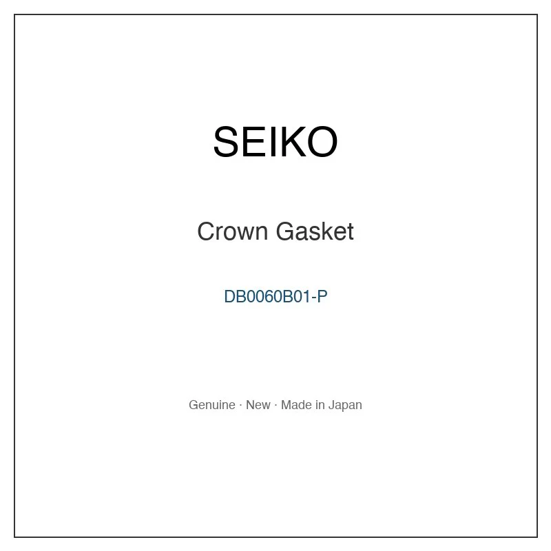 SEIKO DB0060B01-P Crown Gasket for S23158J0 S23158J1 S23158J5 S23158J8 S23158J9 and More Models