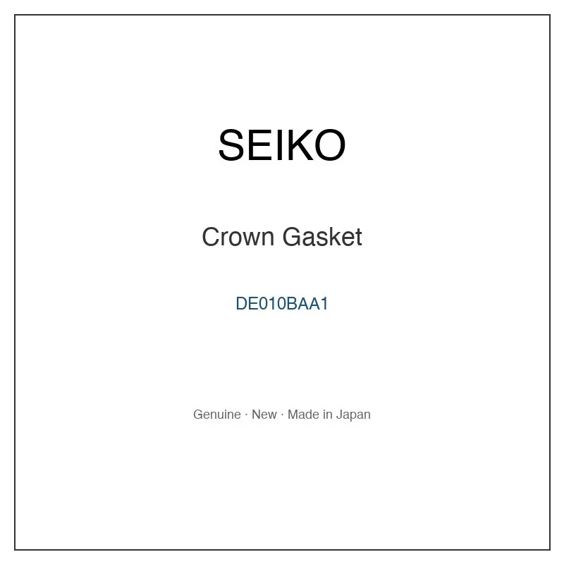 SEIKO DE010BAA1 Crown Gasket for SAWK001 SAWK003 SBBD005 SBBD00C SBBD00E and More Models
