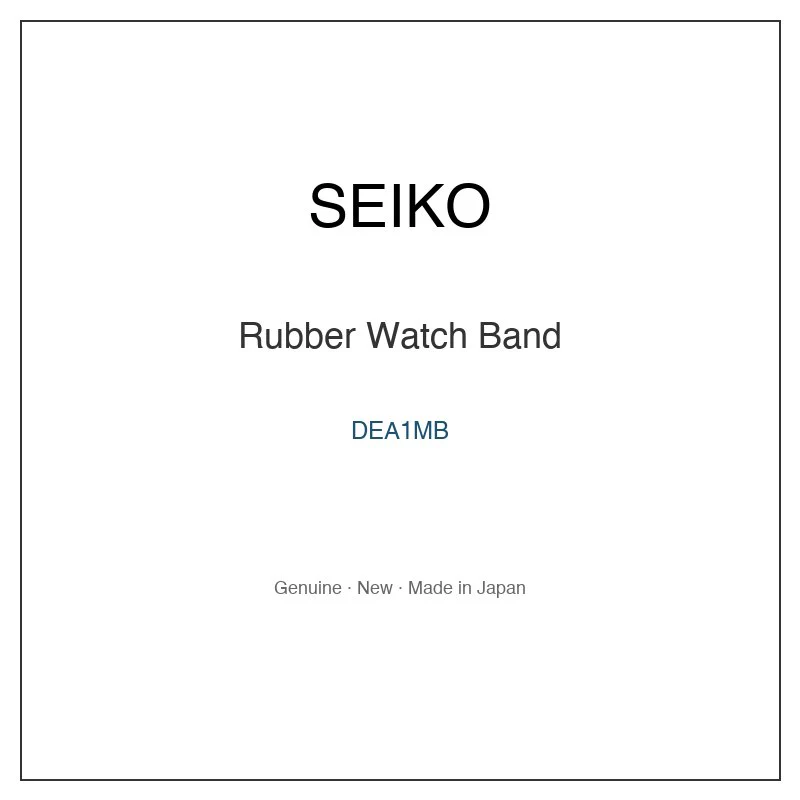 SEIKO DEA1MB Rubber Watch Band for SBDF003 SBDF003J SBDF00E and More Models