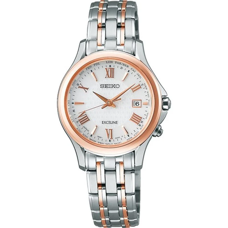 SEIKO Dolce & Exceline SWCW162 Solar wave correction Pure titanium waterproof watch - Image 2
