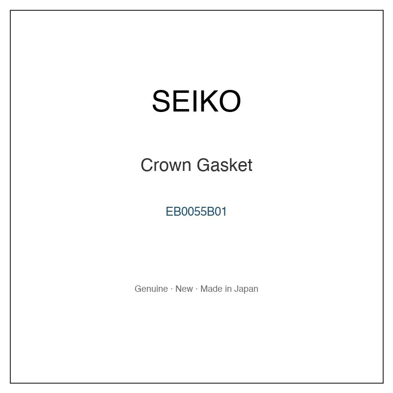 SEIKO EB0055B01 Crown Gasket for S23289J0 S23289J1 S23289J9 S23291J0 S23291J1 and More Models