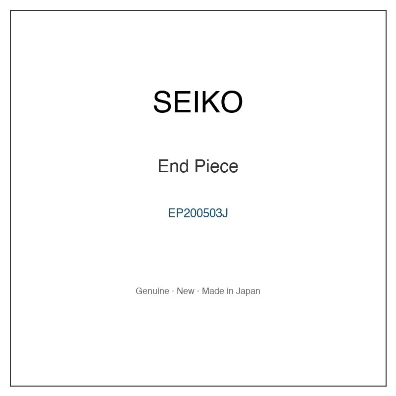 SEIKO EP200503J End Piece for SBSA311 SBSA313 SRPL91J8 SRPL91K1 SRPL93J8 and More Models