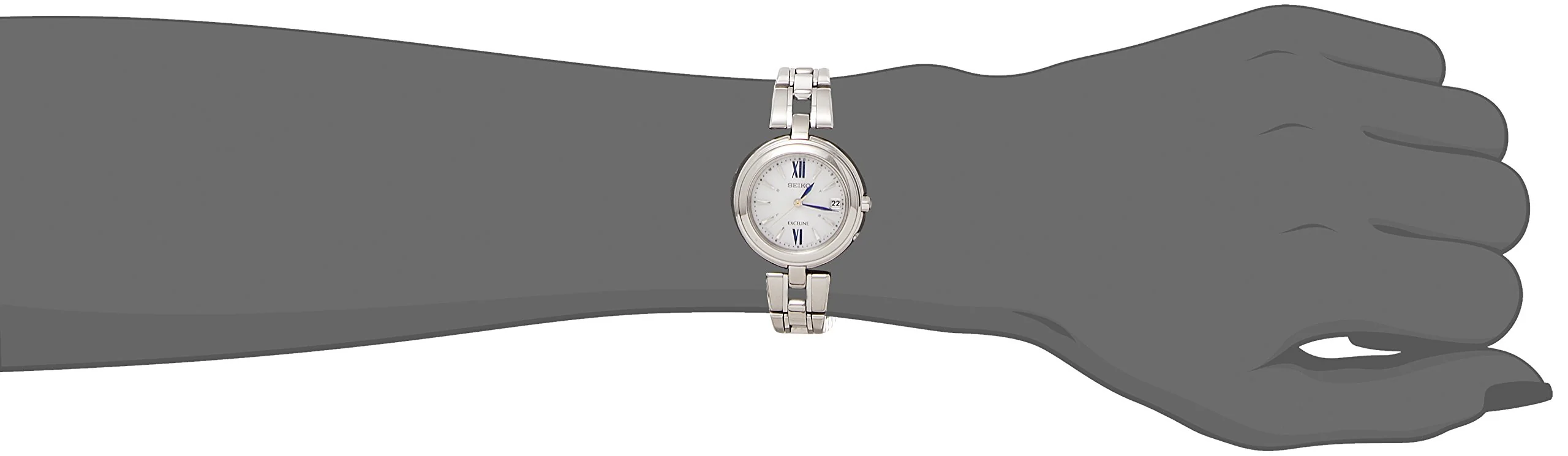 SEIKO EXCELINE SWCW131 Solar Radio Women's Watch - Image 4