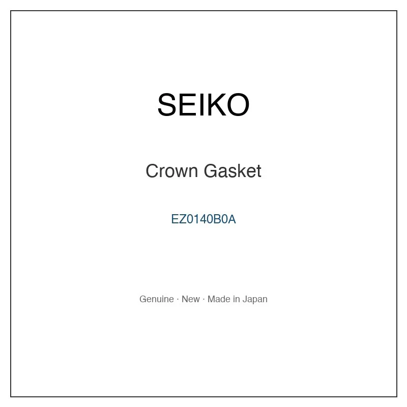 SEIKO EZ0140B0A Crown Gasket for SARB013 SARB013J SARB015 SARB015J SARB017 and More Models