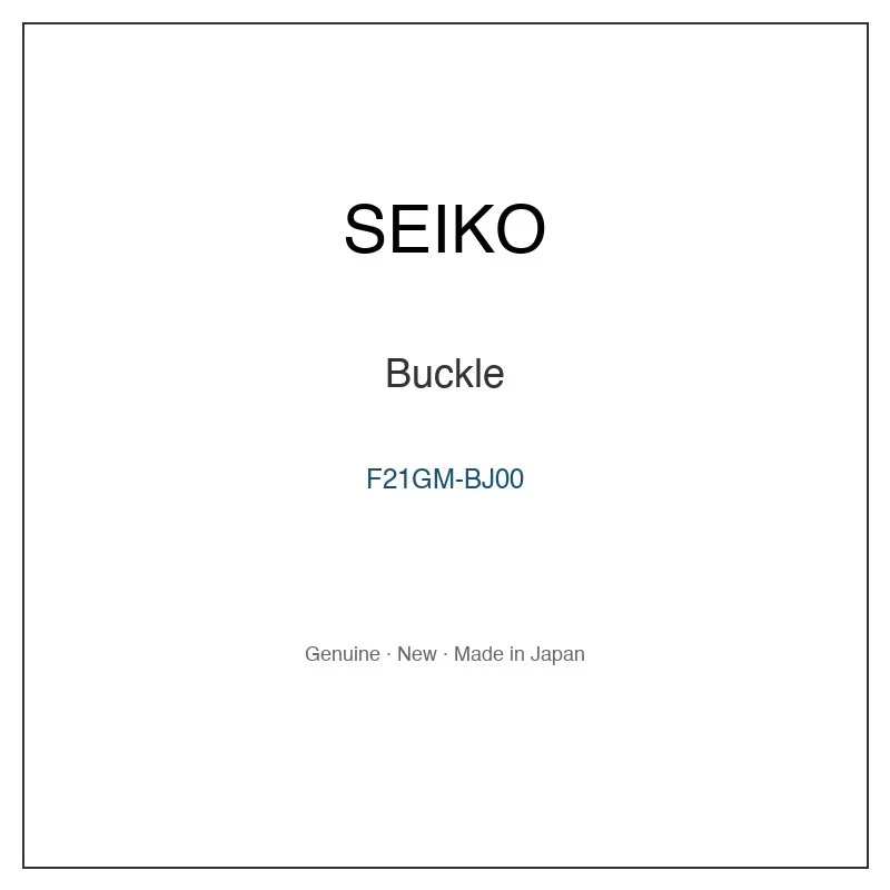 SEIKO F21GM-BJ00 Buckle for SCDW004 SCDWZ04 SCEX022 SZQW005 and More Models