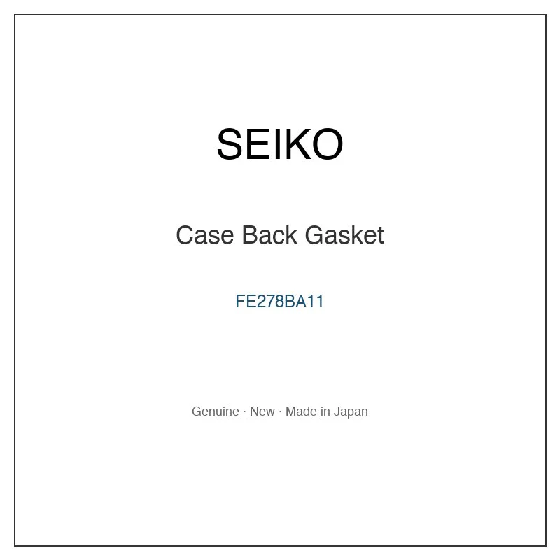 SEIKO FE278BA11 Case Back Gasket for SBF026J1 SBF026J8 SBF026J9 SBH052J1 SBH052J8 and More Models