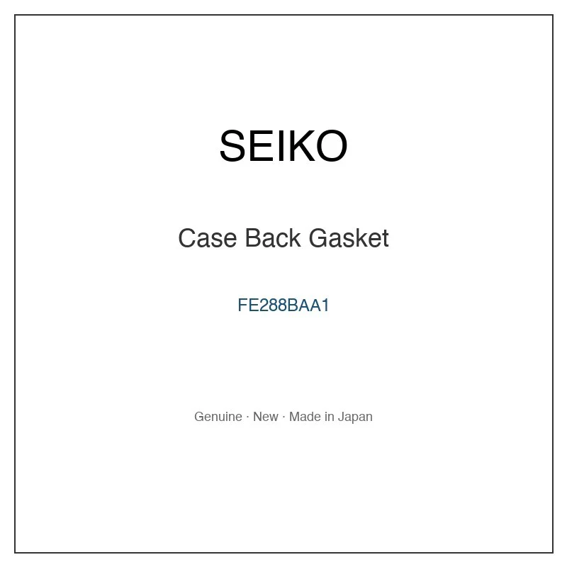 SEIKO FE288BAA1 Case Back Gasket for SBH014J1 SBH014J8 SBH014J9 SBH016J1 SBH016J8 and More Models