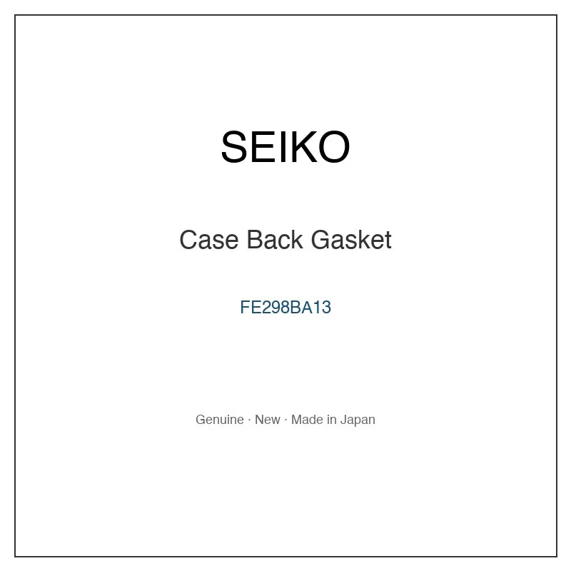 SEIKO FE298BA13 Case Back Gasket for SBH054J1 SBH054J8 SBH054J9 SBH056J1 SBH056J3 and More Models