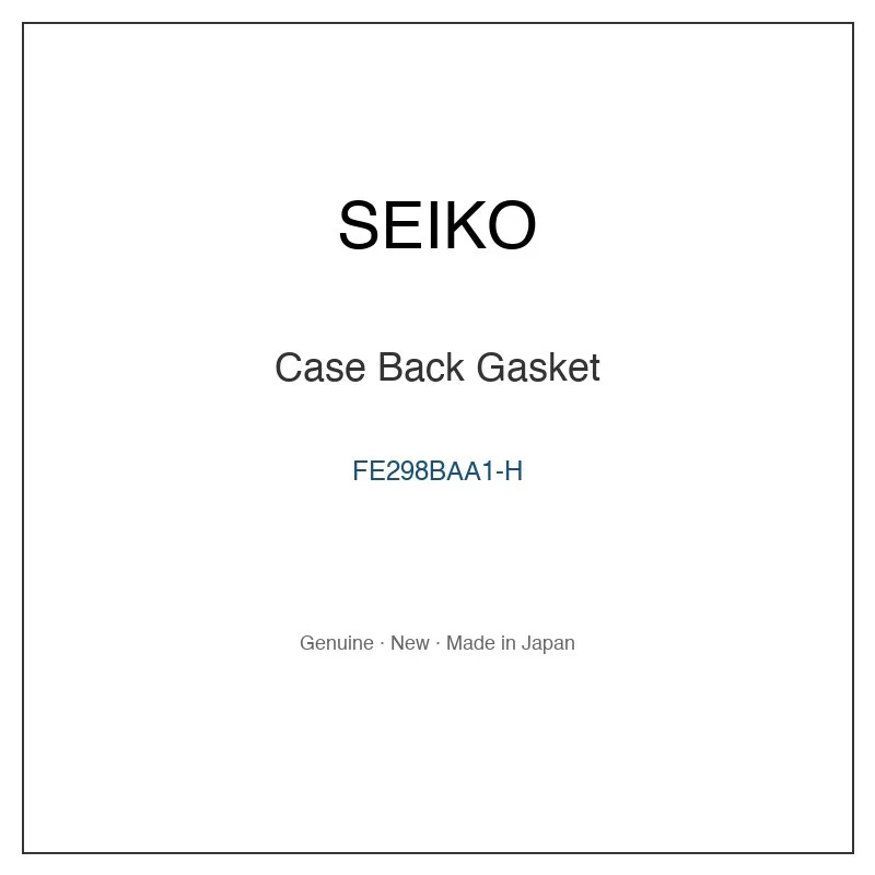 SEIKO FE298BAA1-H Case Back Gasket for SZQV016 SZQV021 SZQV023 SZQV026 SZQV027 and More Models
