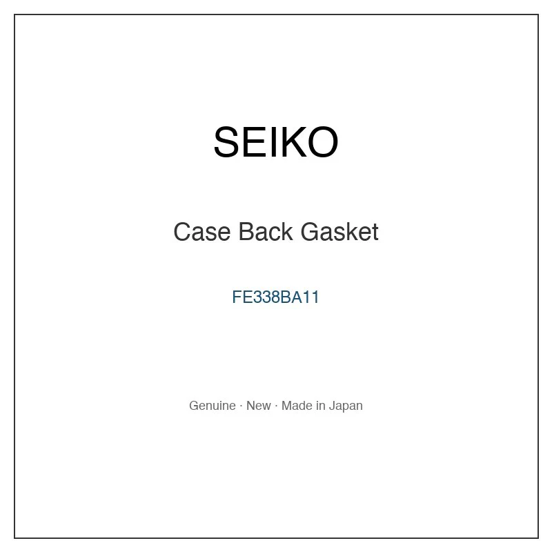 SEIKO FE338BA11 Case Back Gasket for SNA265P1 SNA267P1 and More Models
