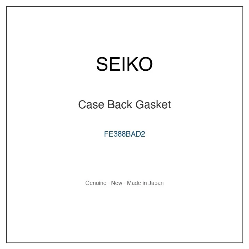 SEIKO FE388BAD2 Case Back Gasket for SNE273P9 SNE273PX SNE275P9 SNE275PX SNE277P1 and More Models