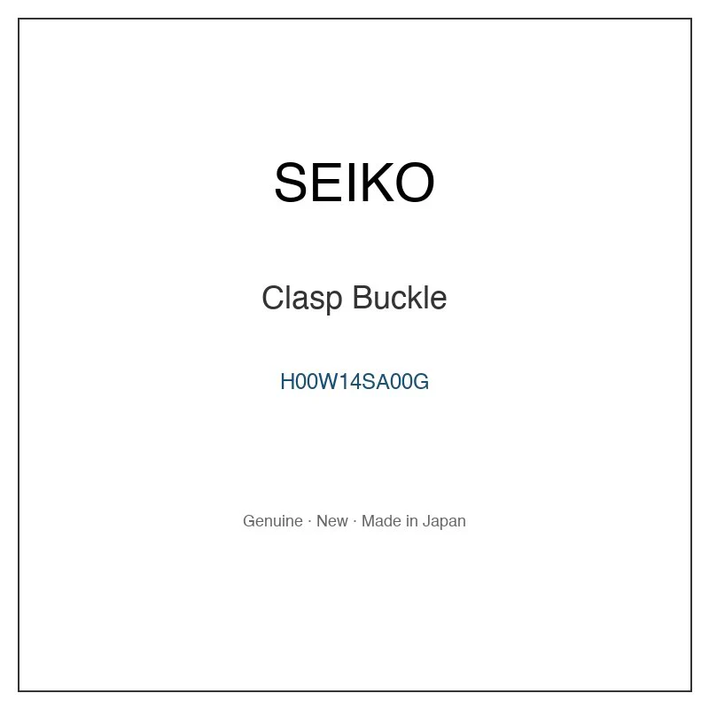 SEIKO H00W14SA00G Clasp Buckle for SDBV011 SDBV013 SNAD84P1 SNE067P1 SNE069P1 and More Models