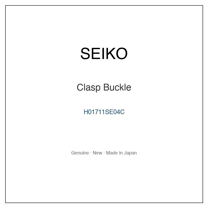 SEIKO H01711SE04C Clasp Buckle for SWFA028 SWFA028J SWFA144 SWFF004 and More Models