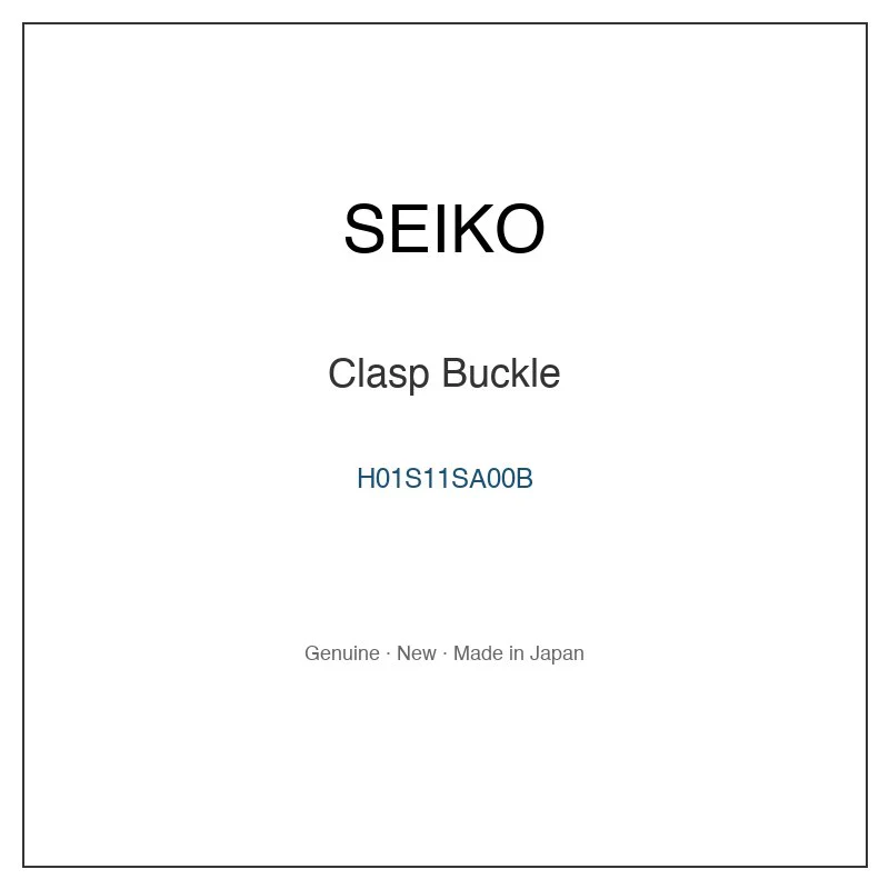 SEIKO H01S11SA00B Clasp Buckle for SBPX027 SBPX029 SBPX030 SGEH51P1 SGEH53P1 and More Models