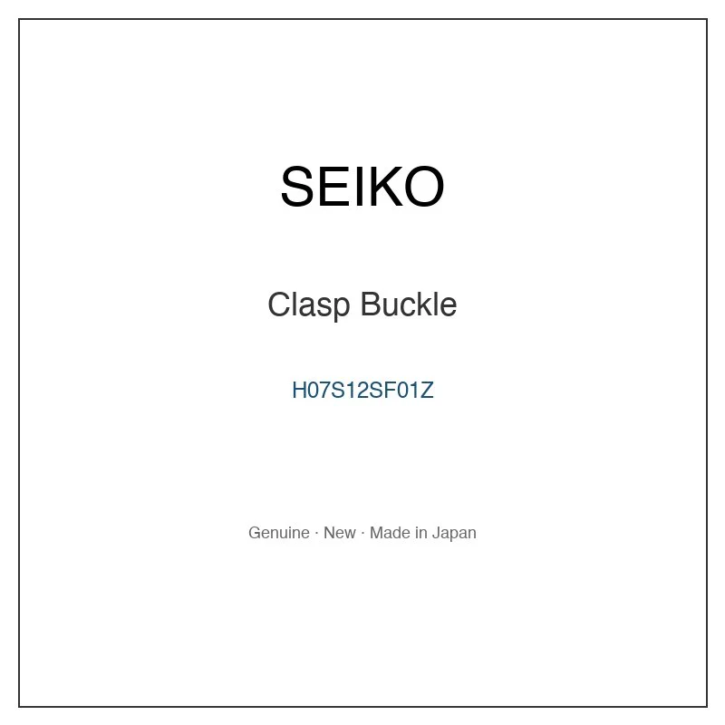 SEIKO H07S12SF01Z Clasp Buckle for SARF023 SARX085 SARX085J SARX091 SARX103 and More Models