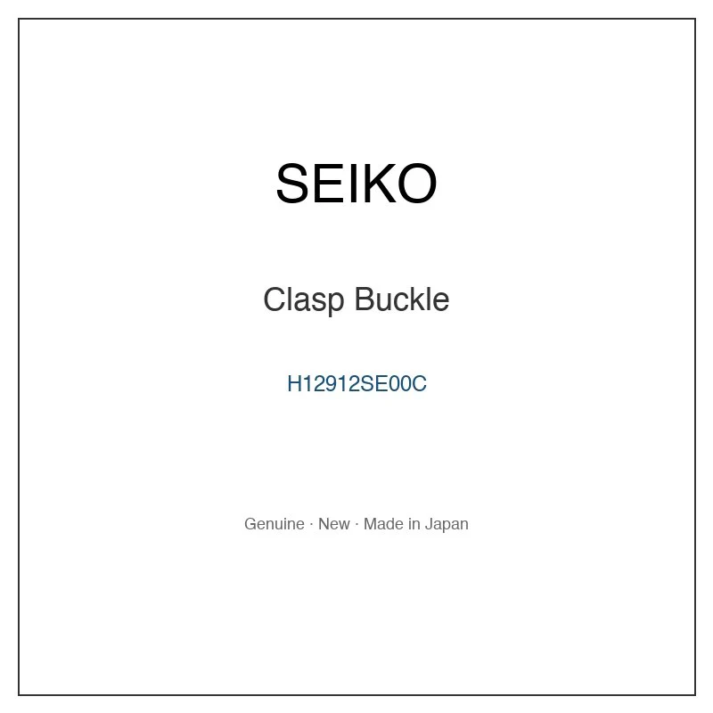 SEIKO H12912SE00C Clasp Buckle for SSVR120 SSVR120J SSVW004 and More Models