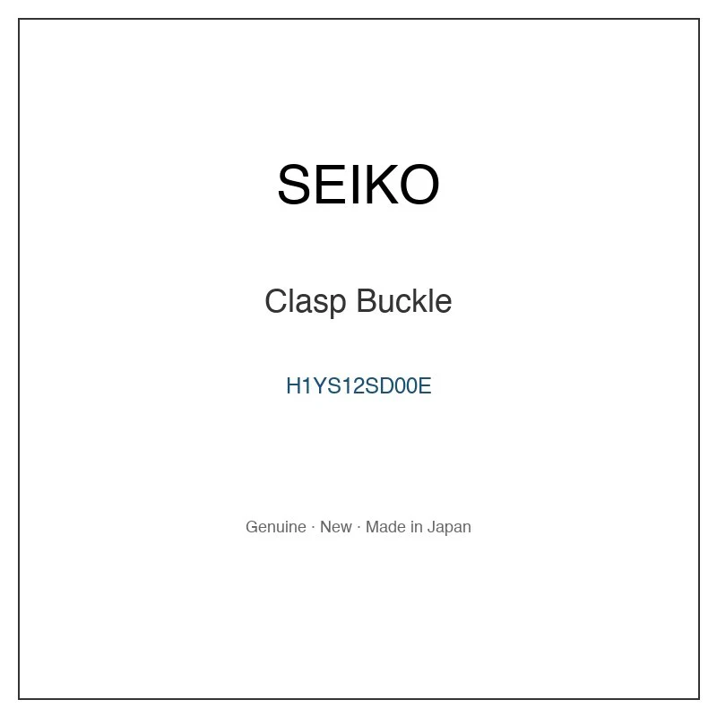 SEIKO H1YS12SD00E Clasp Buckle for SBXC013 SBXC015 SBXC017 SBXD011 SSJ011J1 and More Models