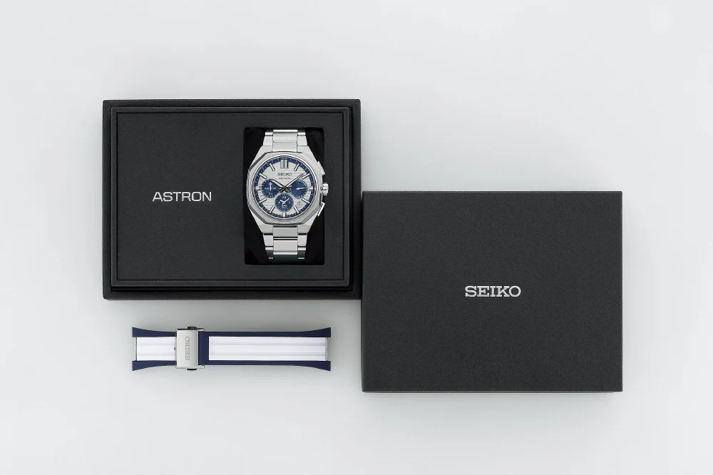 SEIKO HAB004J Limited Edition Solar GPS Satellite Timekeeping 145th Anniversary Astron White Watch - Image 2