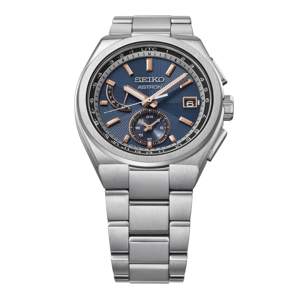 SEIKO HAD002J Solar Powered GPS Technology Elegant Navy Design Sapphire Crystal Water Resistant - Image 2
