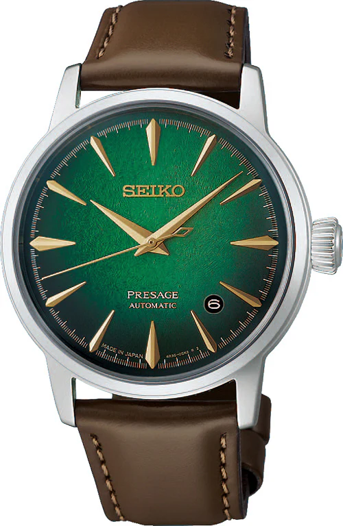SEIKO HCB002J Mechanical Automatic Hand-Winding Presage Green Dial Stainless Steel Case Elegant Design - Image 3