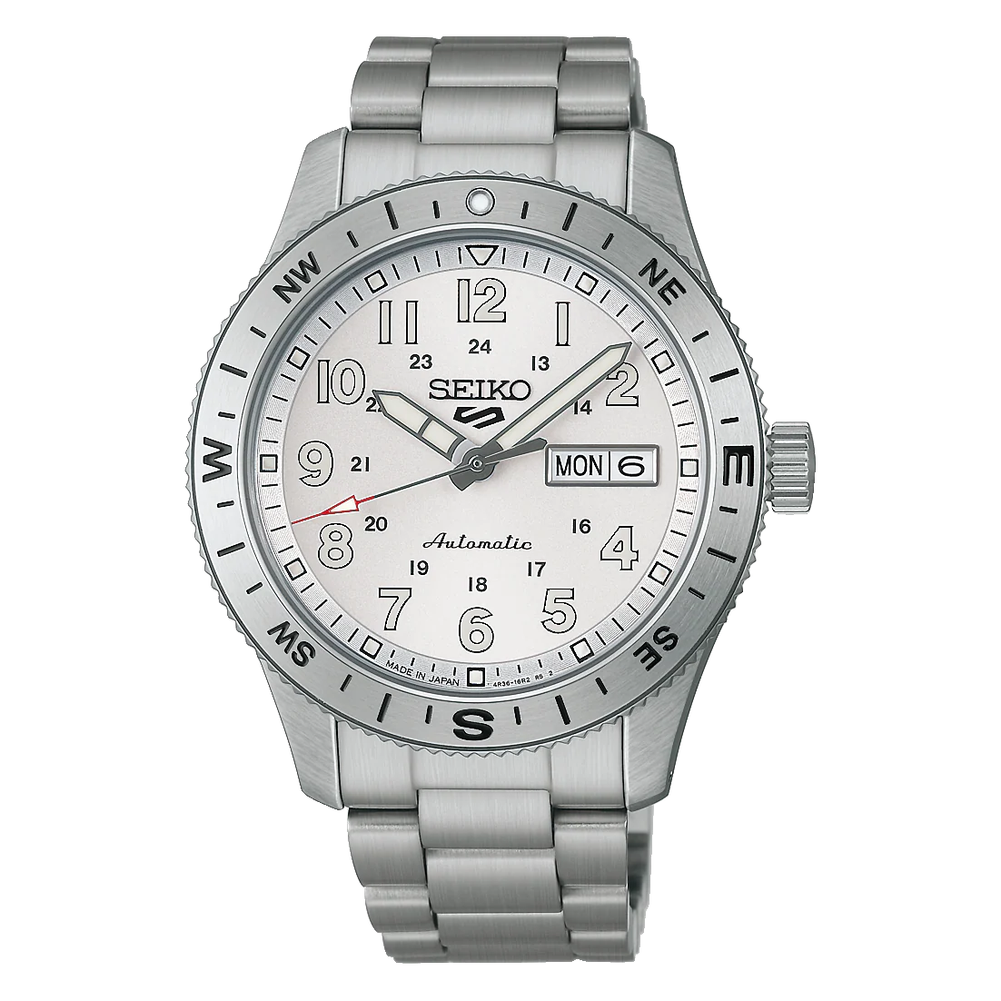 Seiko HDB007J Automatic mechanical sports Field series analog 4R36 Stainless Steel strap 2026.6 release - Image 2