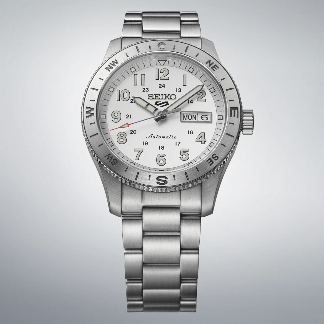 Seiko HDB007J Automatic mechanical sports Field series analog 4R36 Stainless Steel strap 2026.6 release - Image 3