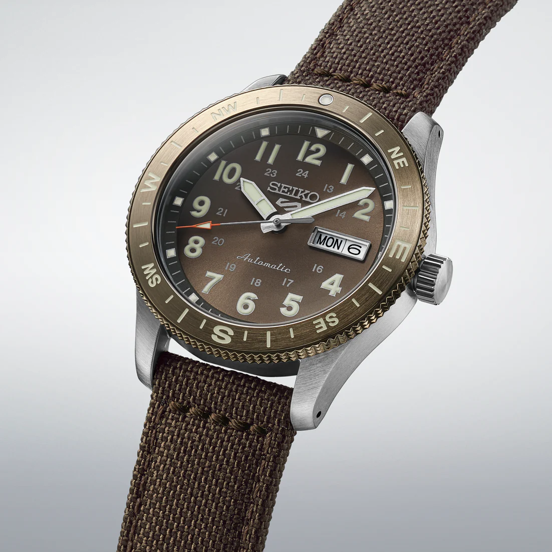 Seiko HDB009J Automatic mechanical sports Field series analog 4R36 Nylon strap 2026.6 release - Image 4