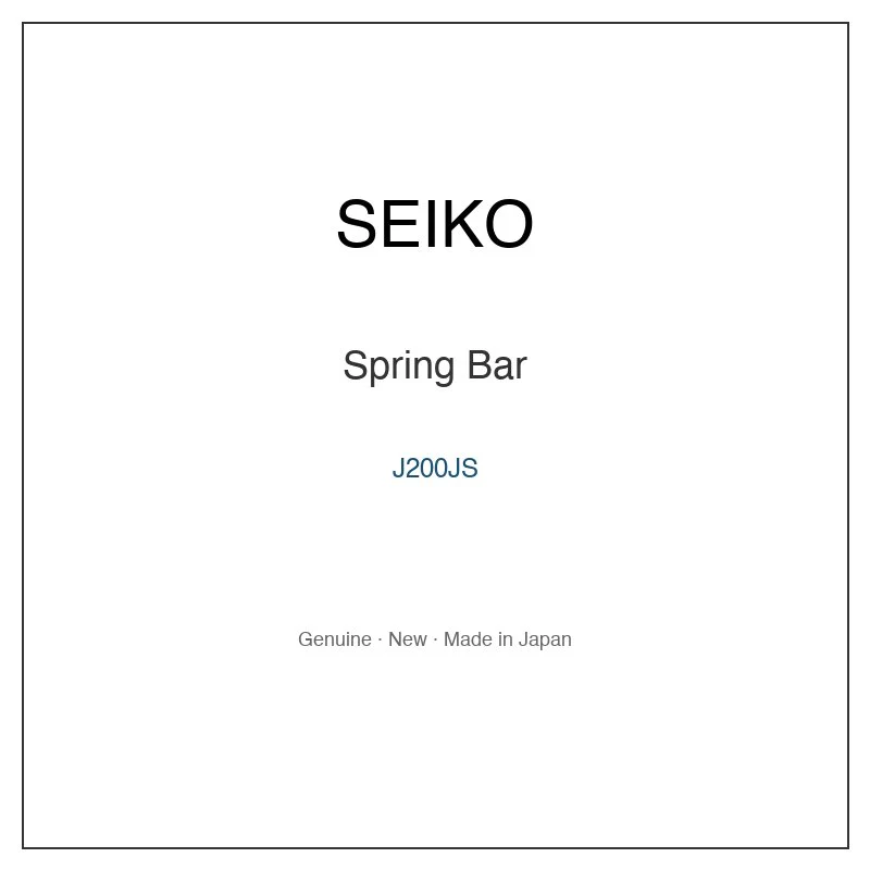 SEIKO J200JS Spring Bar for SCJV001 SCJV003 SKA373P1 SKA375P1 SKA377P1 and More Models