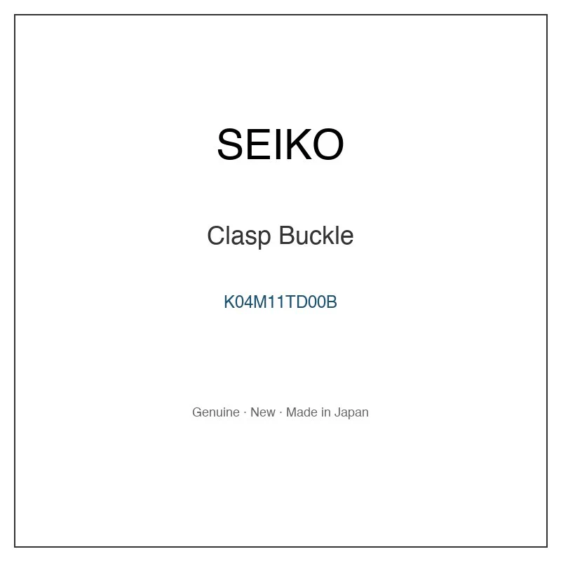 SEIKO K04M11TD00B Clasp Buckle for SBDN015 SBDN015J SBDN017 SBDN017J SBDN019 and More Models