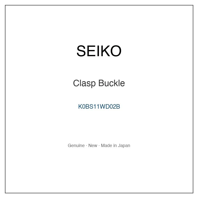 SEIKO K0BS11WD02B Clasp Buckle for SBGA231G SBGA403G SBGC231G SLGA001G and More Models