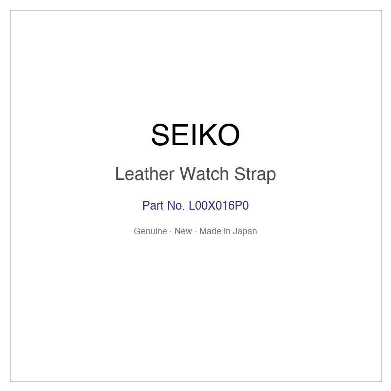 SEIKO L00X016P0 Leather Watch Strap for STPX090 and More Models