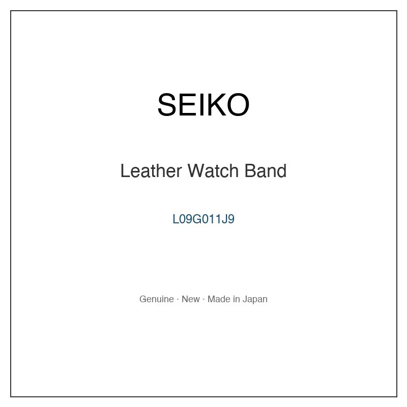 SEIKO L09G011J9 Leather Watch Band for SAGA142J and More Models