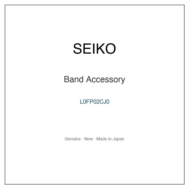 SEIKO L0FP02CJ0 Band Accessory for SBSA021 SBSA021J SBSA073 SRPD55K3 SRPE83J8 and More Models