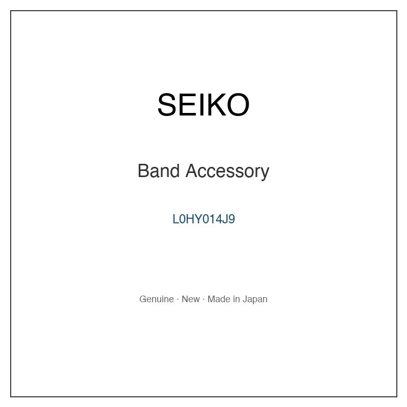 SEIKO L0HY014J9 Band Accessory for SBDJ037 and More Models