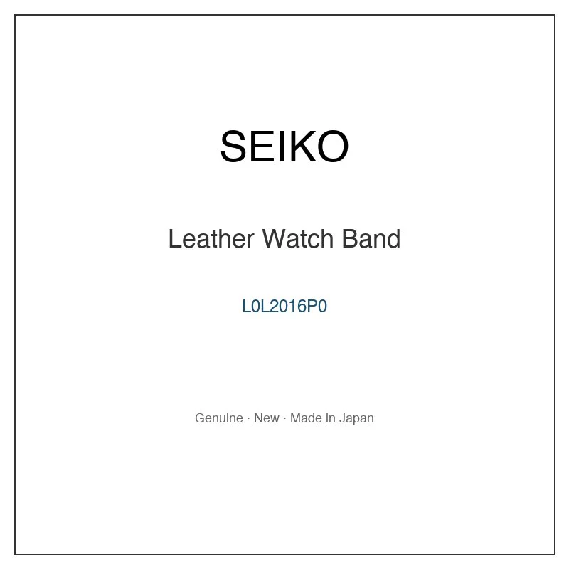SEIKO L0L2016P0 Leather Watch Band for STPR076 and More Models