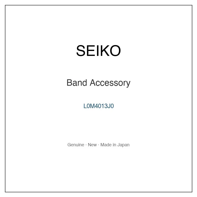 SEIKO L0M4013J0 Band Accessory for SCXP179 and More Models