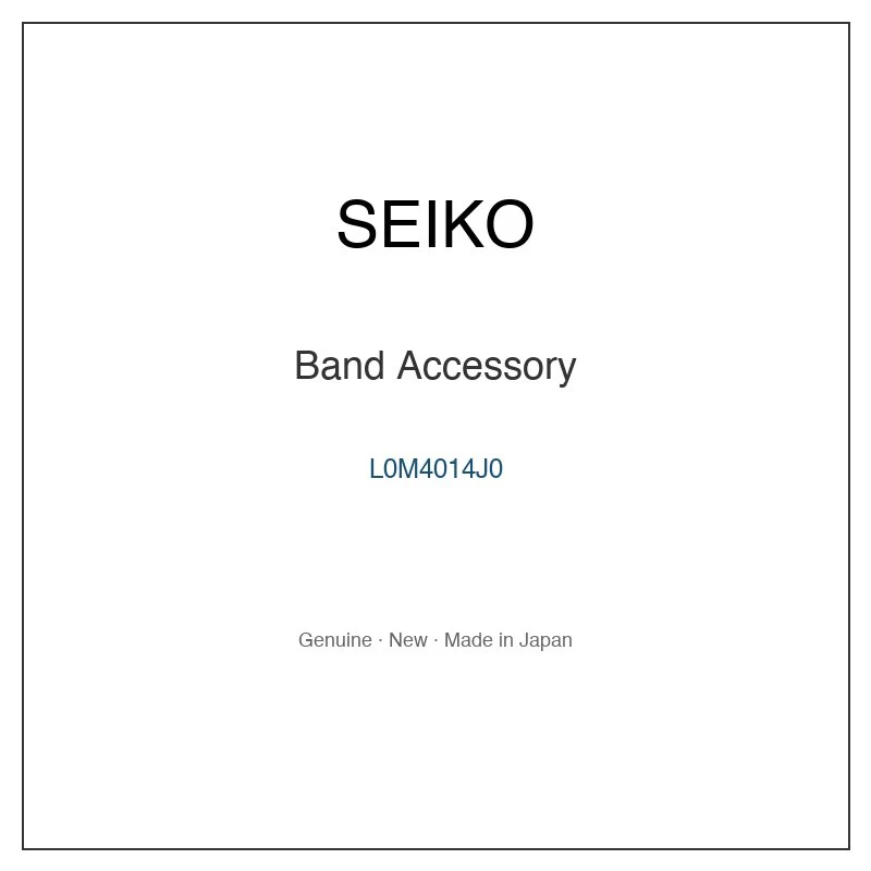 SEIKO L0M4014J0 Band Accessory for SCXP181 and More Models