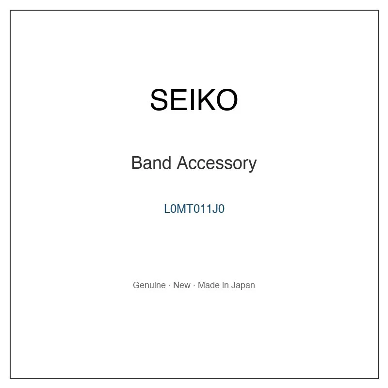 SEIKO L0MT011J0 Band Accessory for SBDY101 SRPG15J1 SRPG15J8 SRPG15K1 and More Models