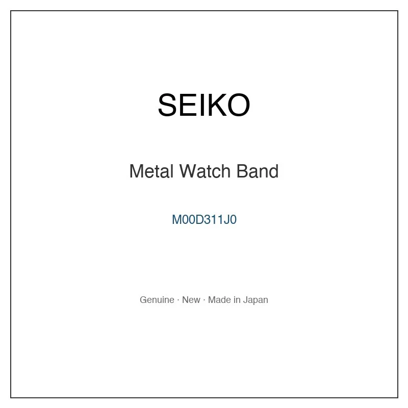 SEIKO M00D311J0 Metal Watch Band for SADT011 and More Models