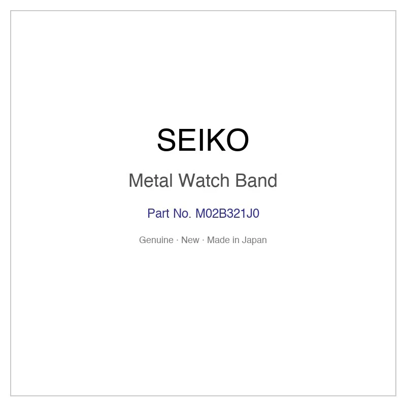 SEIKO M02B321J0 Metal Watch Band for STPX007 and More Models