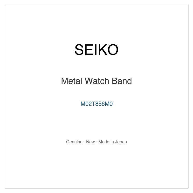 SEIKO M02T856M0 Metal Watch Band for SBPY141 SBPY141J and More Models