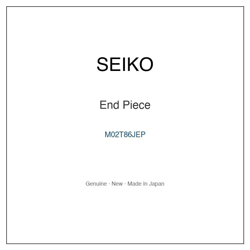 SEIKO M02T86JEP End Piece for SBPY085 SBPY085G SBPY087 SBPY087G SBPY089 and More Models