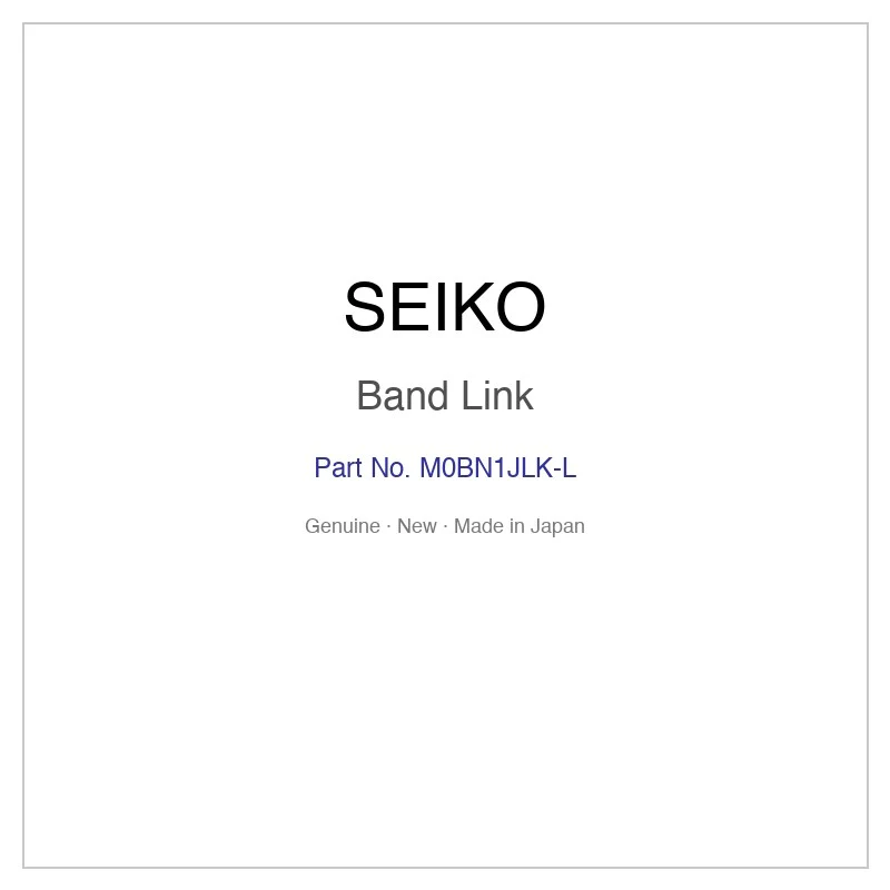 SEIKO M0BN1JLK-L Band Link for SSC001P9 SSC003J1 SSC003JC SSC003P1 SSC005J1 and More Models