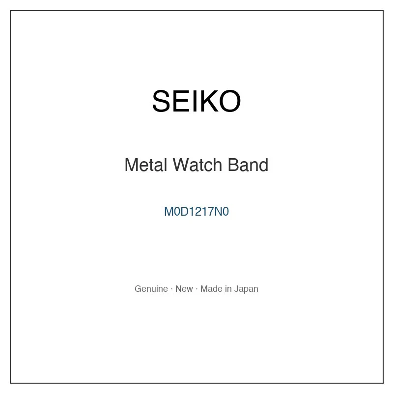 SEIKO M0D1217N0 Metal Watch Band for SNE891P1 SRBV009 and More Models